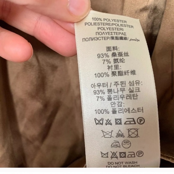 Burberry London Blouse Top Peplum Back Zipper - Picture 8 of 9